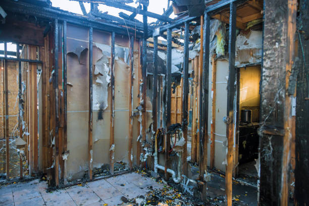 Professional Fire Damage Restoration technician working in DeFuniak Springs, FL